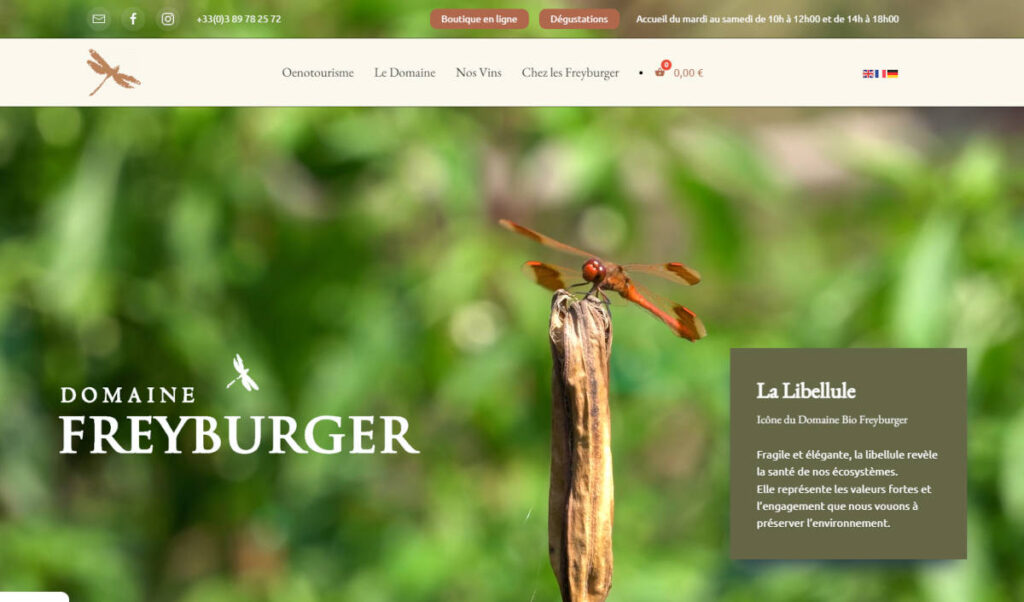 Portfolio - Vins bio Alsace Freyburger