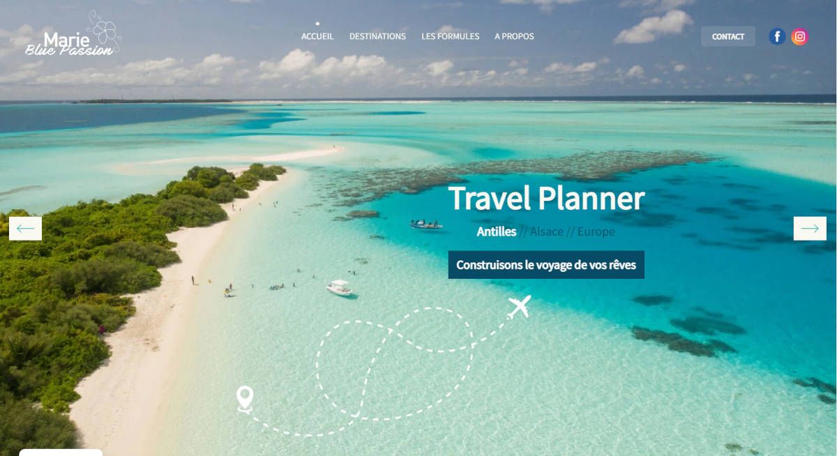 travel planner marie blue passion