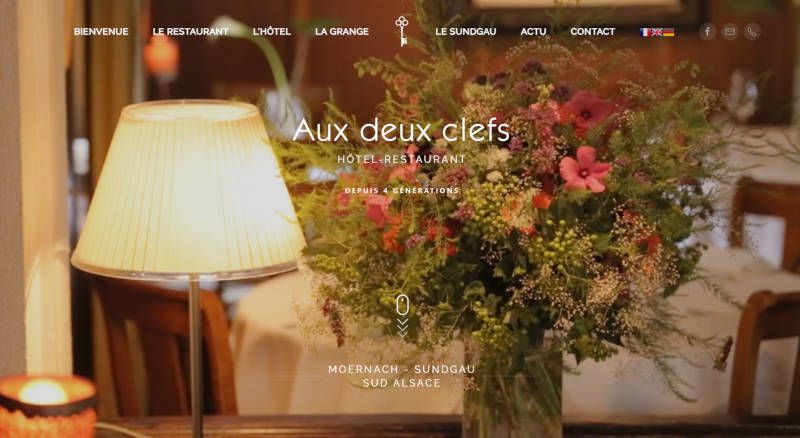 hotel restaurant aux deux clefs moernach