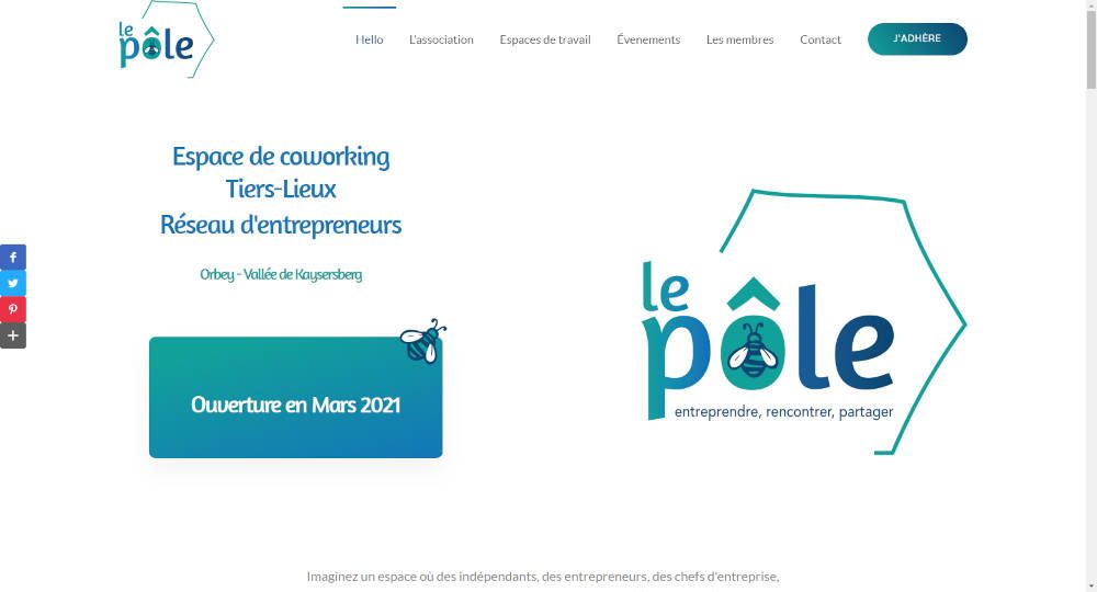 Le pole coworking et club entrepreneur à Orbey